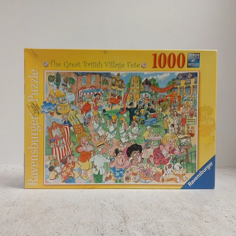 RAVENSBURGER 1000-PIECE PUZZLE – THE GREAT BRITISH VILLAGE FETE ( BOXED )