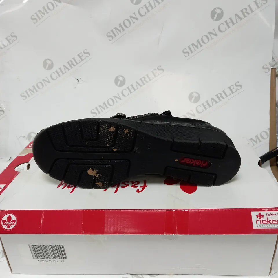 BOXED PAIR OF RIEKER SHOES SIZE 4