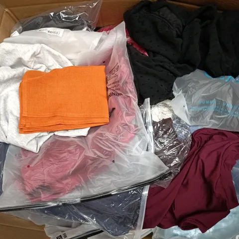 APPROXIMATELY 30 ASSORTED CLOTHING ITEMS IN VARIOUS SIZES, STYLES & COLOURS TO INCLUDE BRANDS SUCH AS SHEIN, H&M, BERSHKA, ETC - COLLECTION ONLY