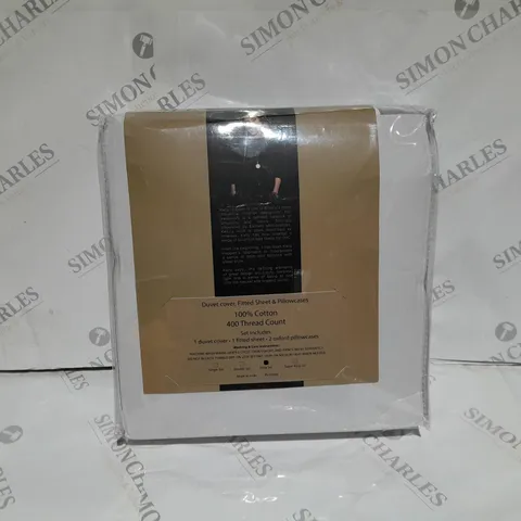 BOXED COZEE HOME PRINTED CONFETTI VELVETSOFT DUVET SET IN SILVER GREY - KING SIZE 