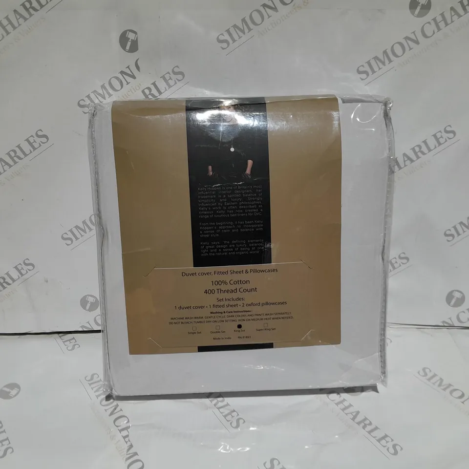 BOXED COZEE HOME PRINTED CONFETTI VELVETSOFT DUVET SET IN SILVER GREY - KING SIZE 