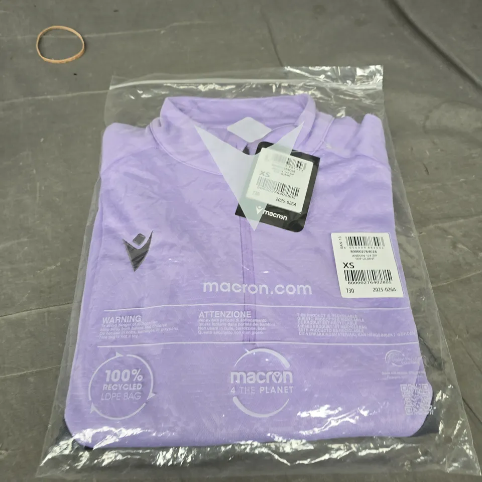 MACRON ANDUIN 1/4 ZIP TOP - SIZE XS