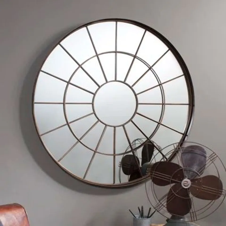 BOXED BRENDA TURQUOISE ACCENT MIRROR 