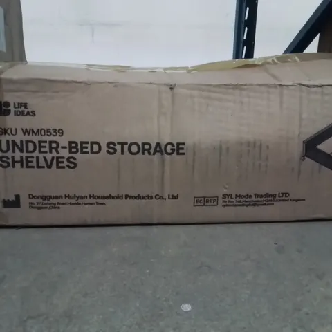BOXED UNDERBED STORAGE SHELVES 