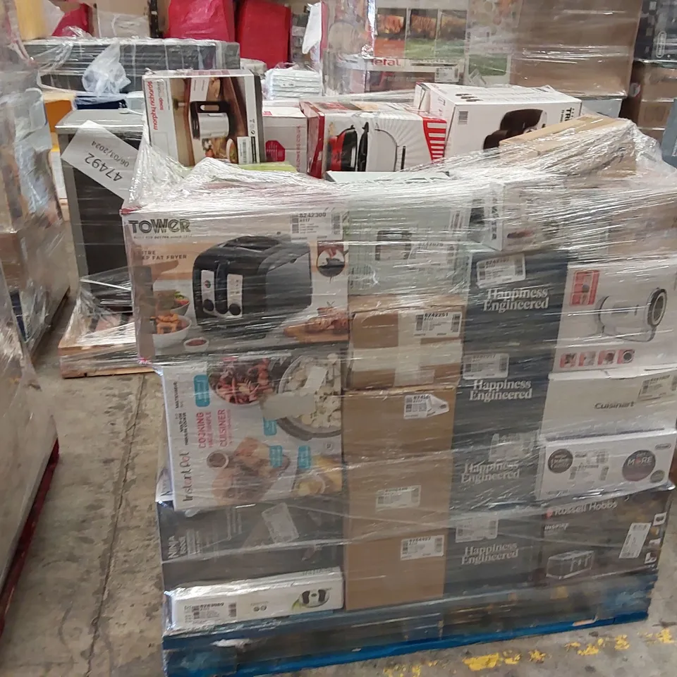 PALLET OF APPROXIMATELY 60 UNTESTED RAW RETURN HOMEWARE AND ELECTRICAL PRODUCTS TO INCLUDE;