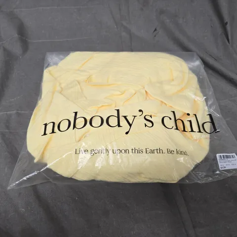 BAGGED NOBODYS CHILD ZOLA MIDI DRESS - SIZE 14
