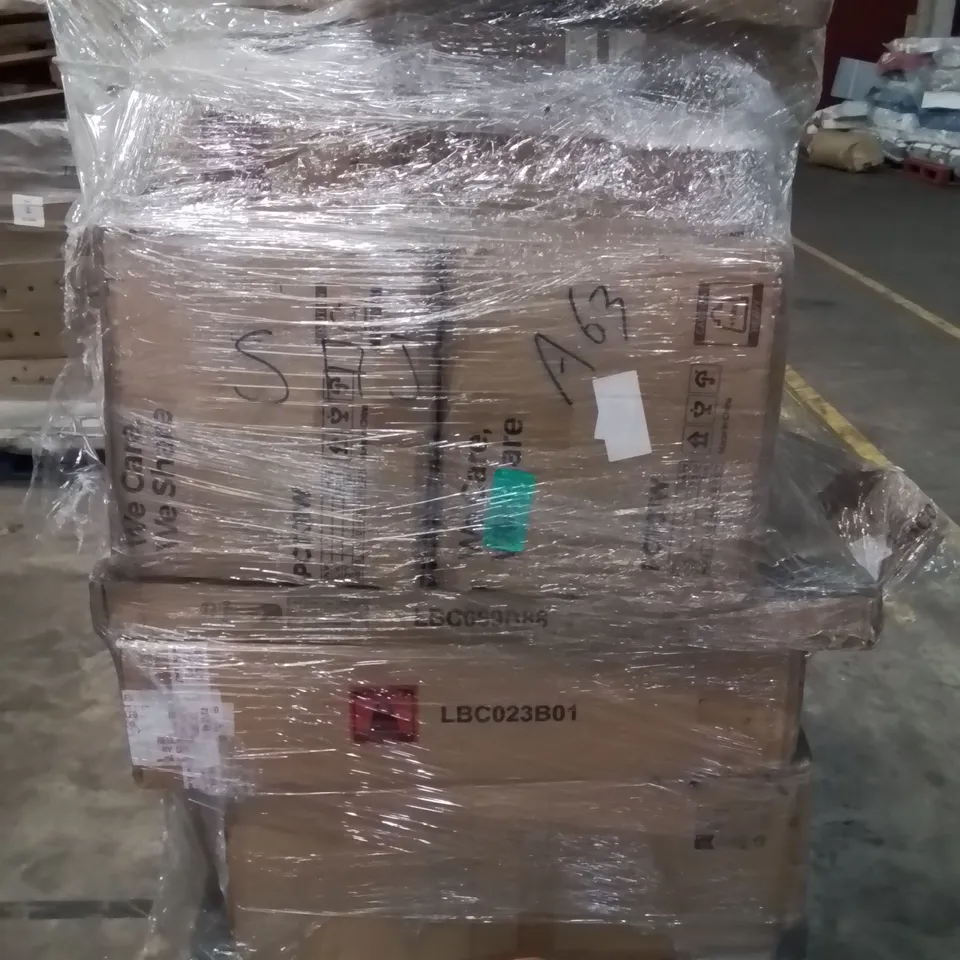 PALLET CONTAINING ASSORTED ITEMS TO INCLUDE: CLOTHES AIRER, CUBE STORAGE BOXES ECT.