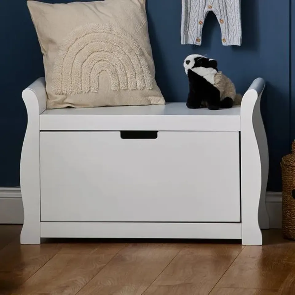 BOXED STAMFORD TOY BOX - WHITE (1 BOX)