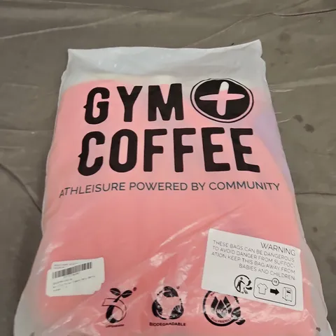 BAGGED GYM+COFFEE HALF ZIP POLAR FLEECE - SIZE M 