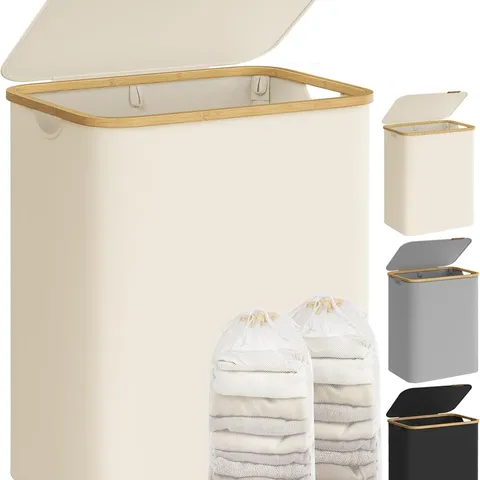 BOXED SONGMICS LAUNDRY BASKET WITH LID