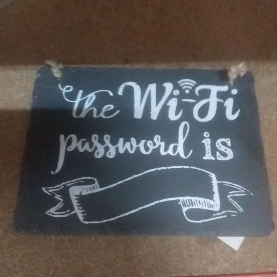 WIFI PASSWORD CHALKBOARD