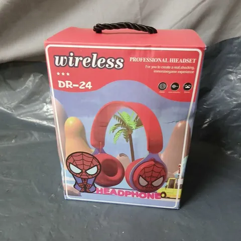 WIRELESS DR-24 HEADPHONES – SPIDER-MAN THEMED (BOXED)