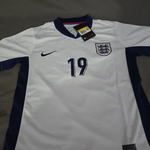 ENGLAND FC HOME JERSEY WITH RASHFORD 19 SIZE 24 - KIDS