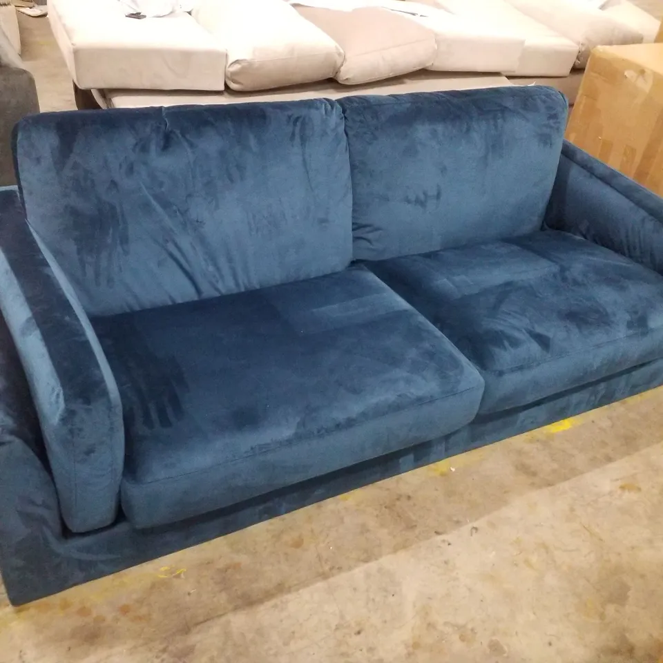LUCIA 3 SEATER SOFA, BLUE HOUSE VELVET