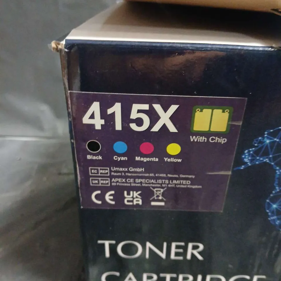 TONER CARTRIDGES 415X – 4-PACK (WITH CHIP) – BOXED