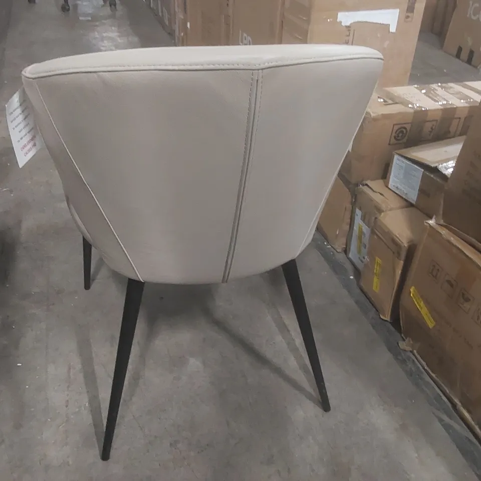 SET OF 2 DANETTI LANDON LEATHER DINING CHAIRS