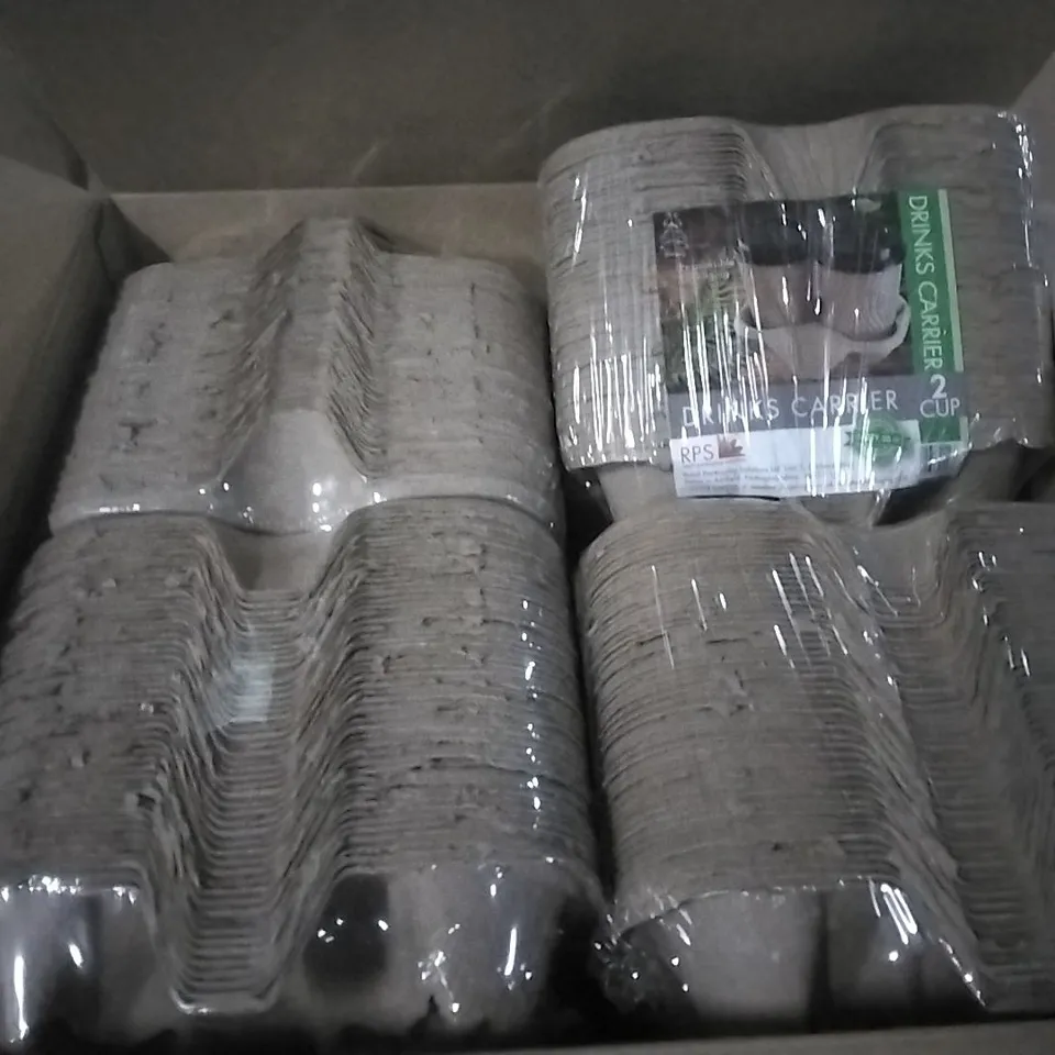 BOXED 2 CUP DRINKS CARRIER APPROXIMATELY 8 PER BOX 