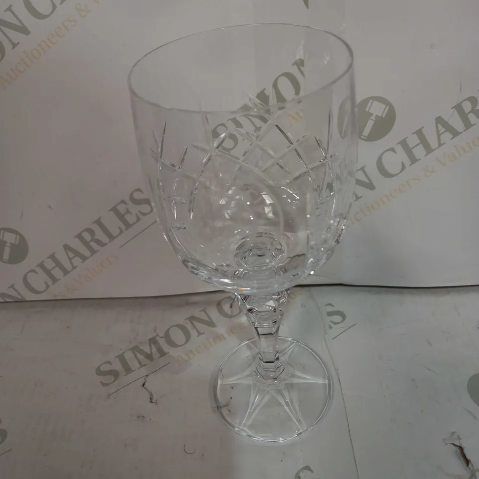 LEICESTER CITY CRYSTAL WINE GLASS