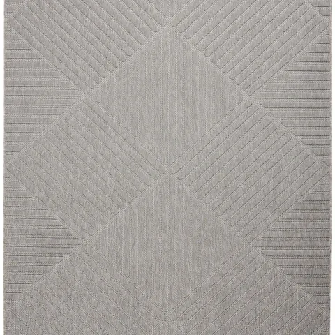 COZUMEL CZM05 LIGHT GREY POLYPROPYLENE MODERN AREA RUG - 4 FT X 6 FT