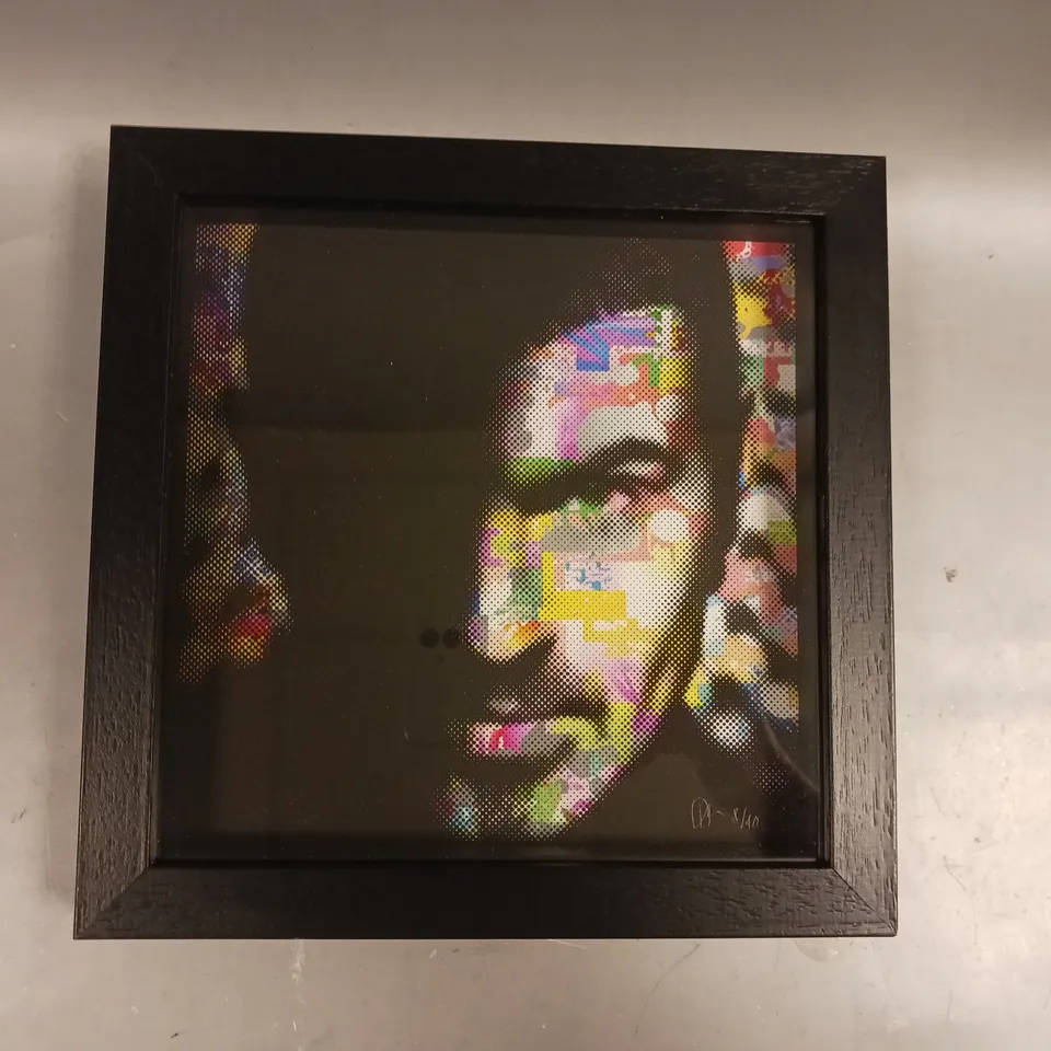 TRISTAN GREEN SIGNED LIMITED EDITION FRAMED GEORGE MICHAEL ART PRINT (8/40)