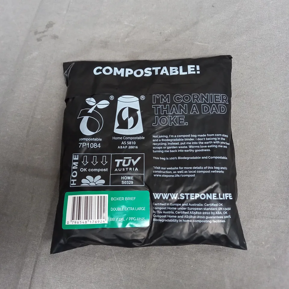 SEALED STEPONE BOXER BREIF DOUBLE EXTRA LARGE