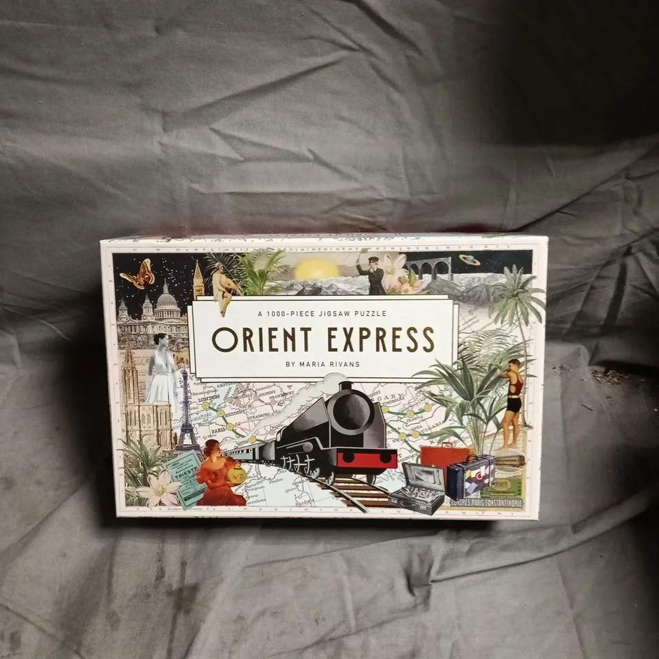 ORIENT EXPRESS 1000-PIECE JIGSAW PUZZLE BY MARIA RIVANS