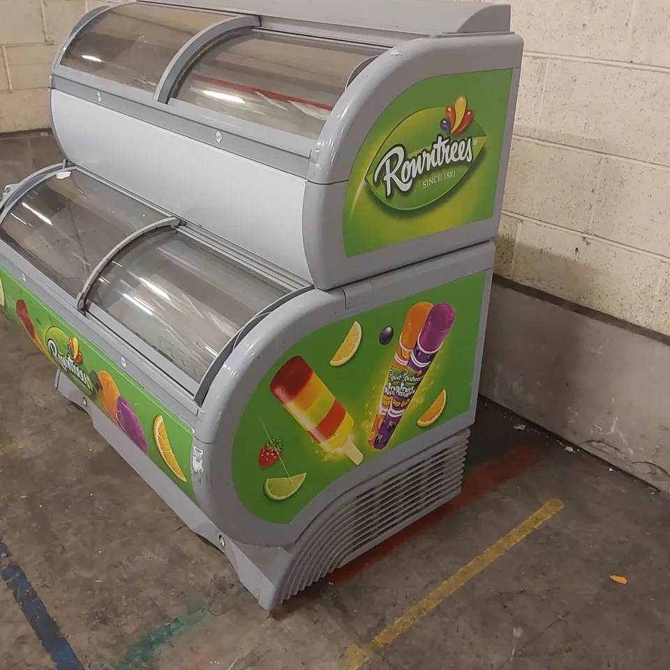 EPTA ROUNTREES BRANDED COMMERCIAL ICE CREAM DISPLAY FREEZER 