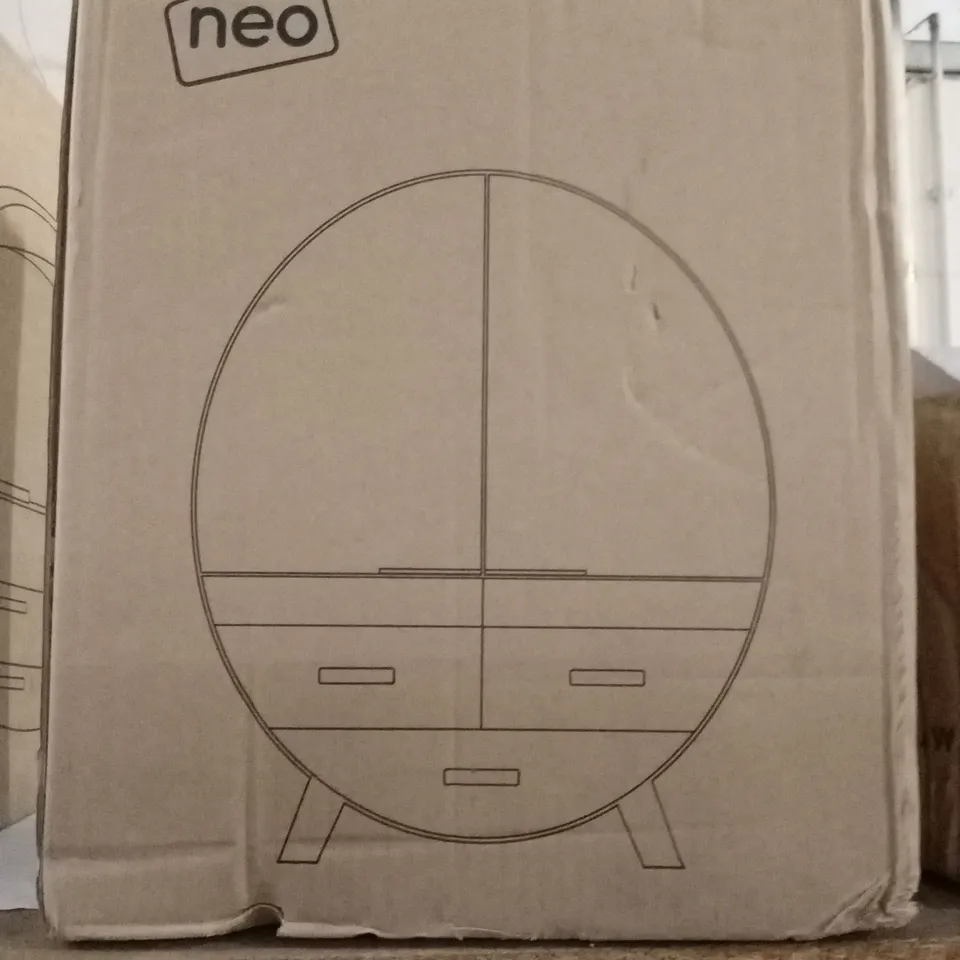 BOXED NEO WALL MOUNTED 2-DRAWER VANITY UNIT (1 BOX)