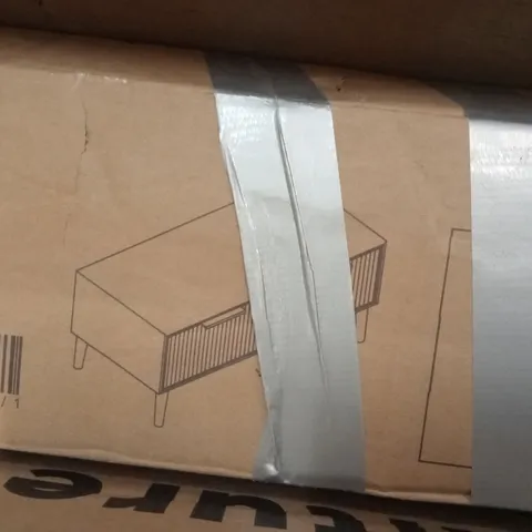 BOXED IR063 COFFEE TABLE WITH DRAWER ON BOTH SIDES - GREY (1 BOX)