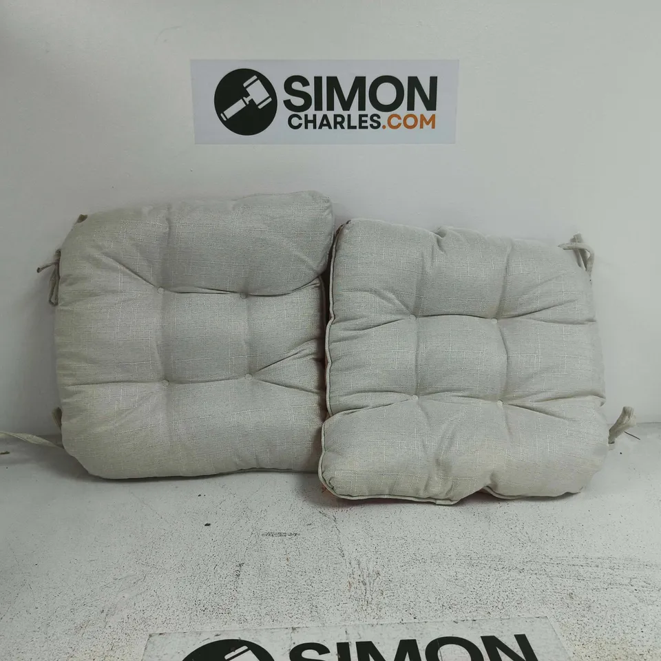 CASABELLA SET OF 2 SEAT PADS/CUSHIONS