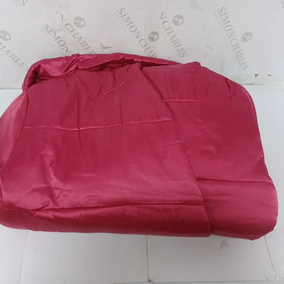 CRYSTAL KOBE PUFFER COAT ROBE IN PINK SIZE XL