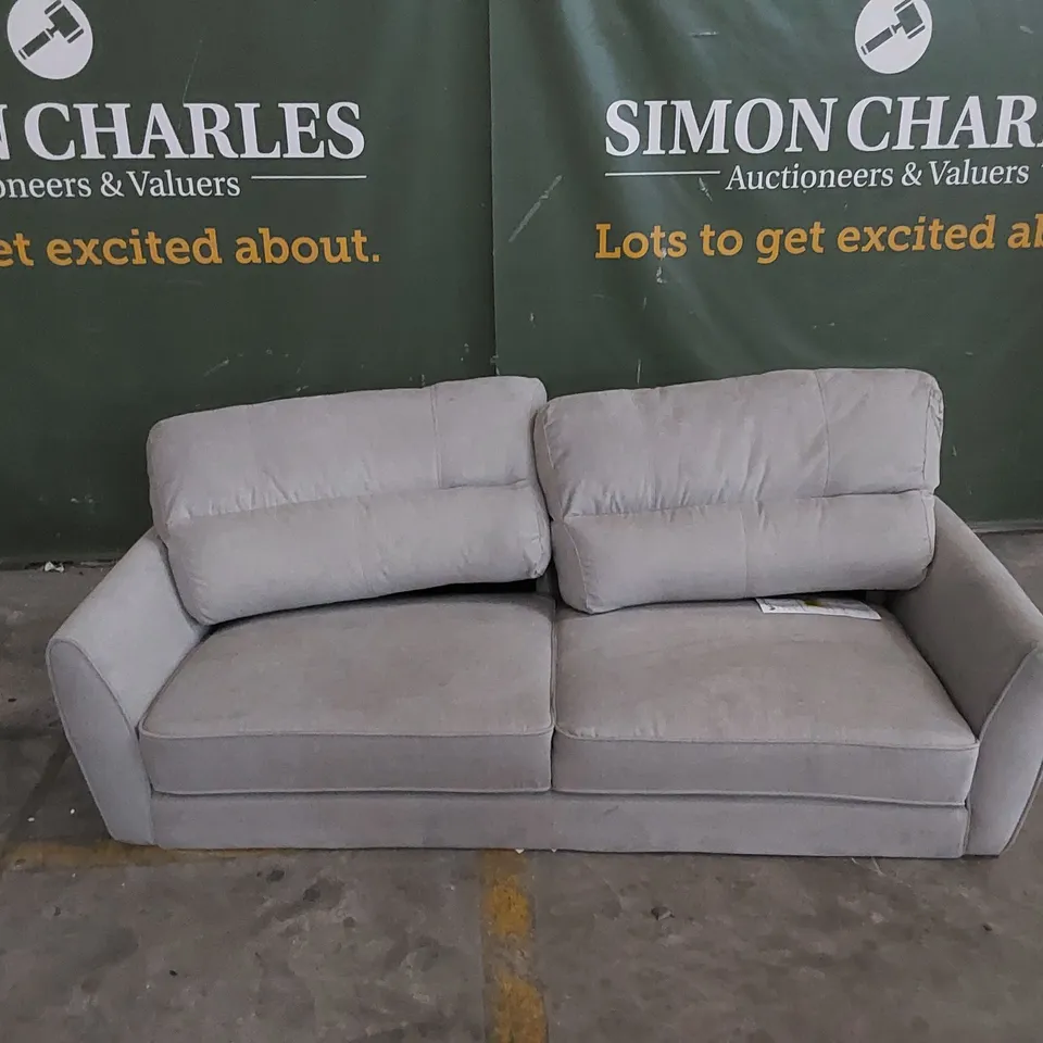 DESIGNER UPHOLSTERED FABRIC 3 SEATER SOFA - NO LEGS 