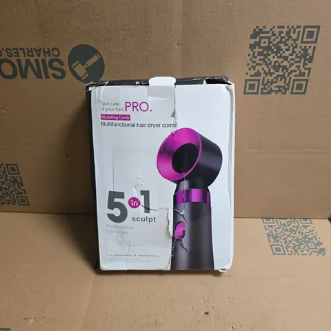 5-IN-1 SCULPT PROFESSIONAL HAIR DRYER – PURPLE/BLACK, BOXED 