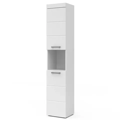 BOXED BERTOLINO 37CM W X 190CM H X 32.6 CM D TALL BATHROOM CABINET (1 BOX)