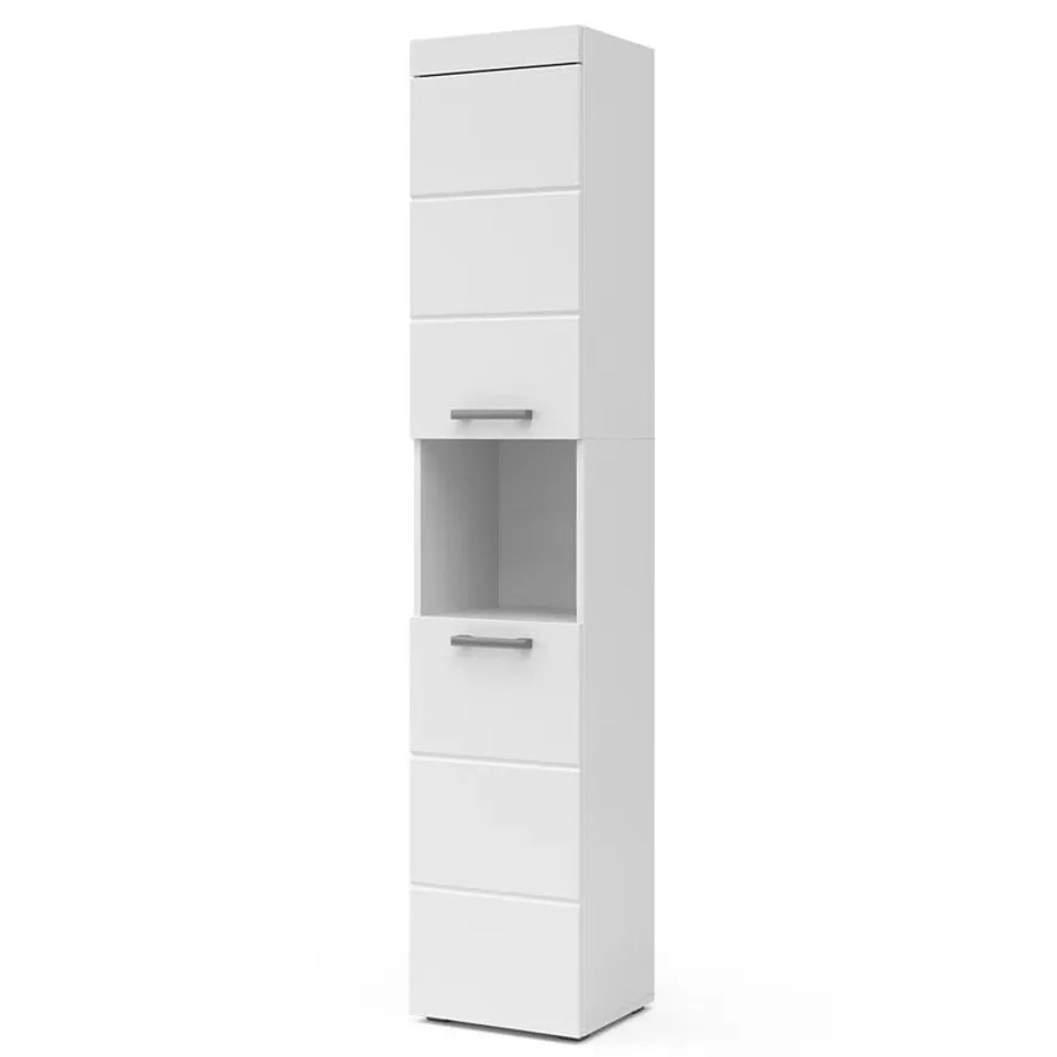 BOXED BERTOLINO 37CM W X 190CM H X 32.6 CM D TALL BATHROOM CABINET (1 BOX)