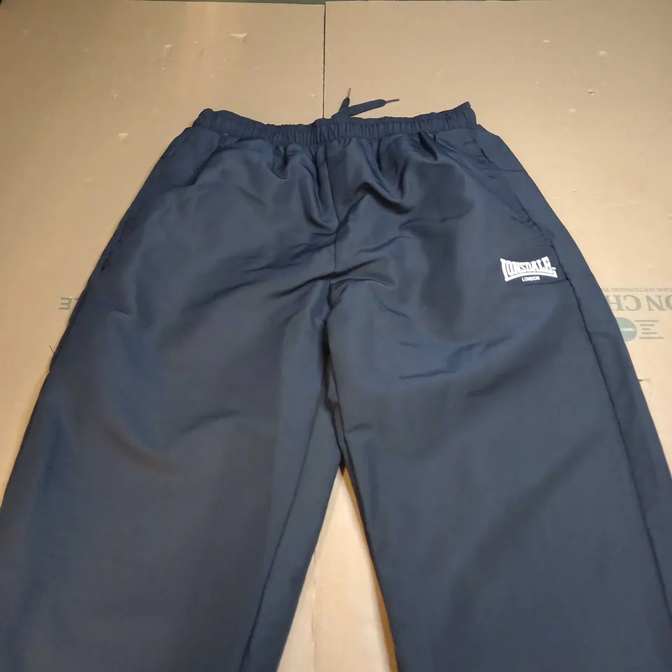LONSDALE LONDON BLACK TRACK PANTS