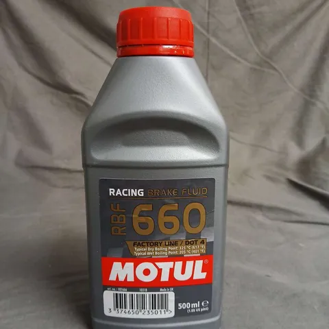 MOTUL RACING BRAKE FLUID 660 500M - COLLECTION ONLY 