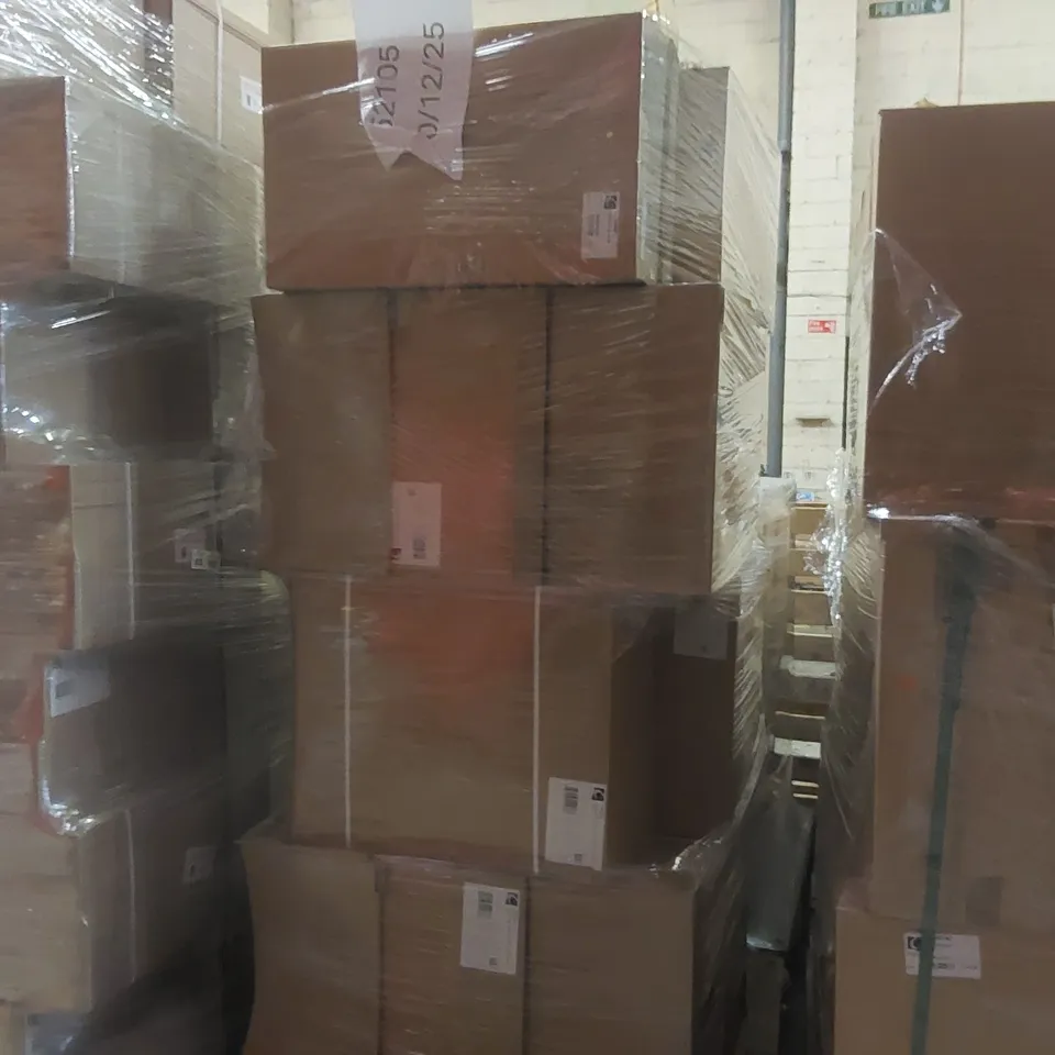 PALLET CONTAINING A LARGE QUANTITY OF ASSORTED BRAND NEW BATHROOM FURNITURE ITEMS INCLUDING: CALYPSO BASE CARCASS, BIDET CARCASSES ECT