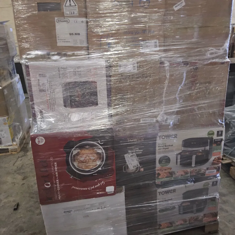 PALLET OF APPROXIMATELY 25 UNPROCESSED RAW RETURN HOUSEHOLD AND ELECTRICAL GOODS TO INCLUDE;