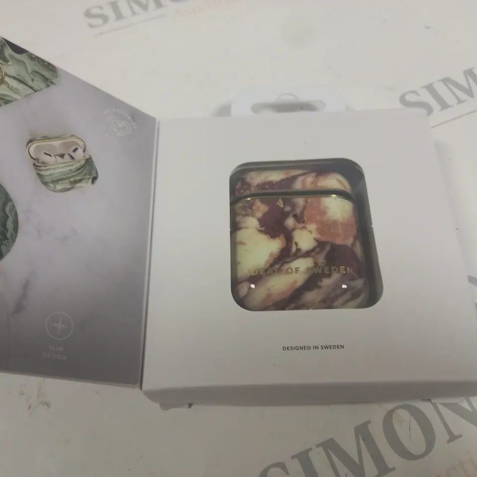 IDEAL OF SWEDEN CALCATTA RUBY MARBLE AIRPOD CASE 1ST & 2ND GENERATION