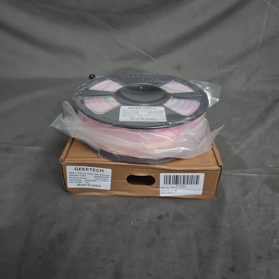 SEALED GEEETECH PLA 1.75MM SILK RAINBOW FILAMENT – 1KG