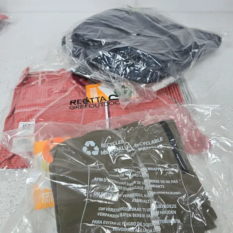 APPROXIMATELY 48 ASSORTED BRAND NEW REGATTA CHILDRENS CLOTHING ITEMS IN VARIOUS SIZES, STYES & COLOURS TO INCLUDE BERLEY TOPS, BAMBINO JACKET ETC
