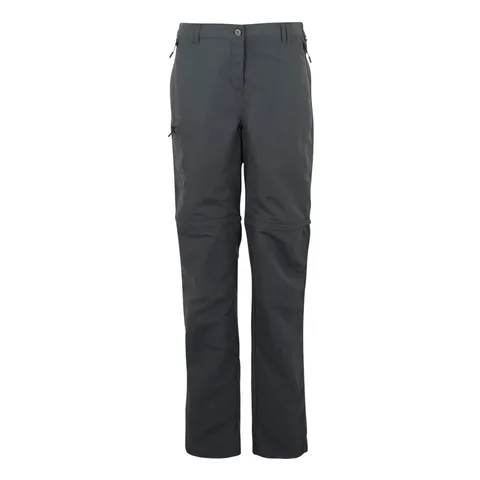 BRAND NEW REGATTA WOMEN'S CHASKA III ZIP OFF WALKING TROUSERS IN SEAL GREY SIZE UK 12