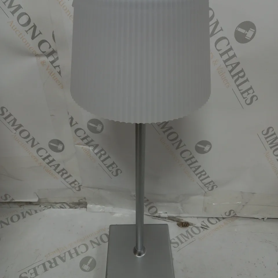 SFIXX SET OF 2 INDOOR OUTDOOR TOUCH TABLE LIGHTS IN SILVER 