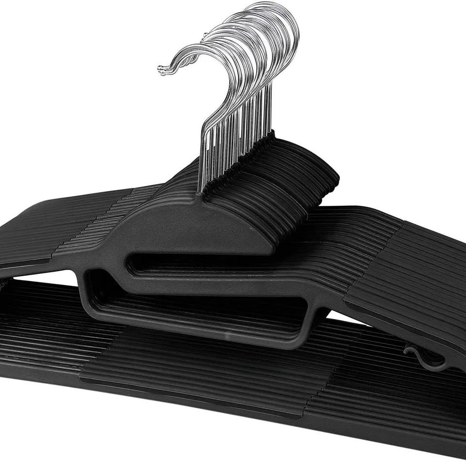 BOXED SET OF 10 GRANDMA SHARK CLOTHES HANGERS BLACK