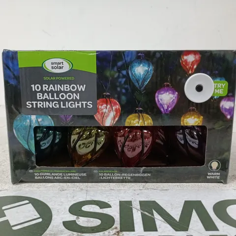 SMART SOLAR 10 RAINBOW BALLOON STRING LIGHTS β GARDEN SOLAR LIGHTING