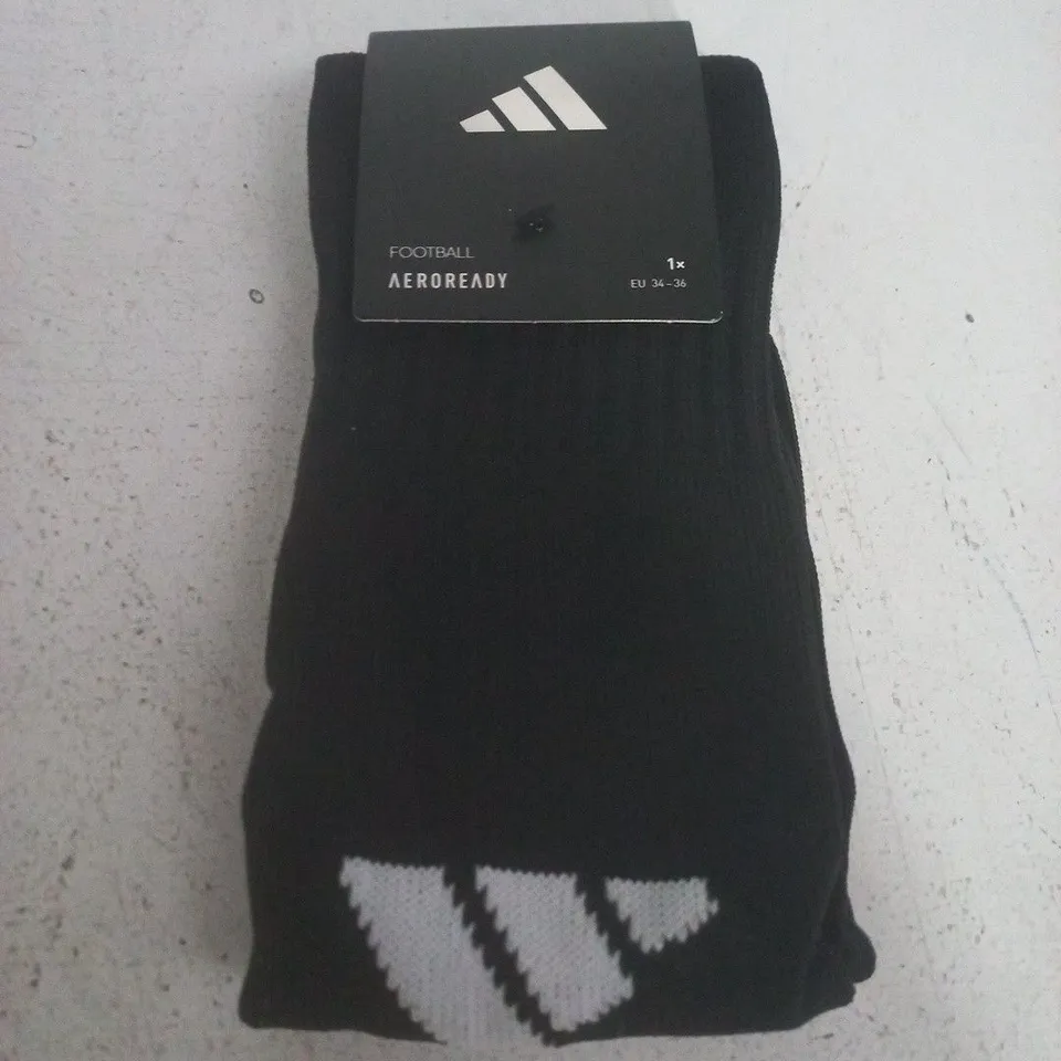 ADIDAS SANTOS SOCK – BLACK/WHITE, SIZE XS