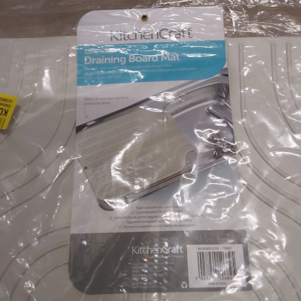 KITCHENCRAFT RUBBER DRAINING BOARD MAT 