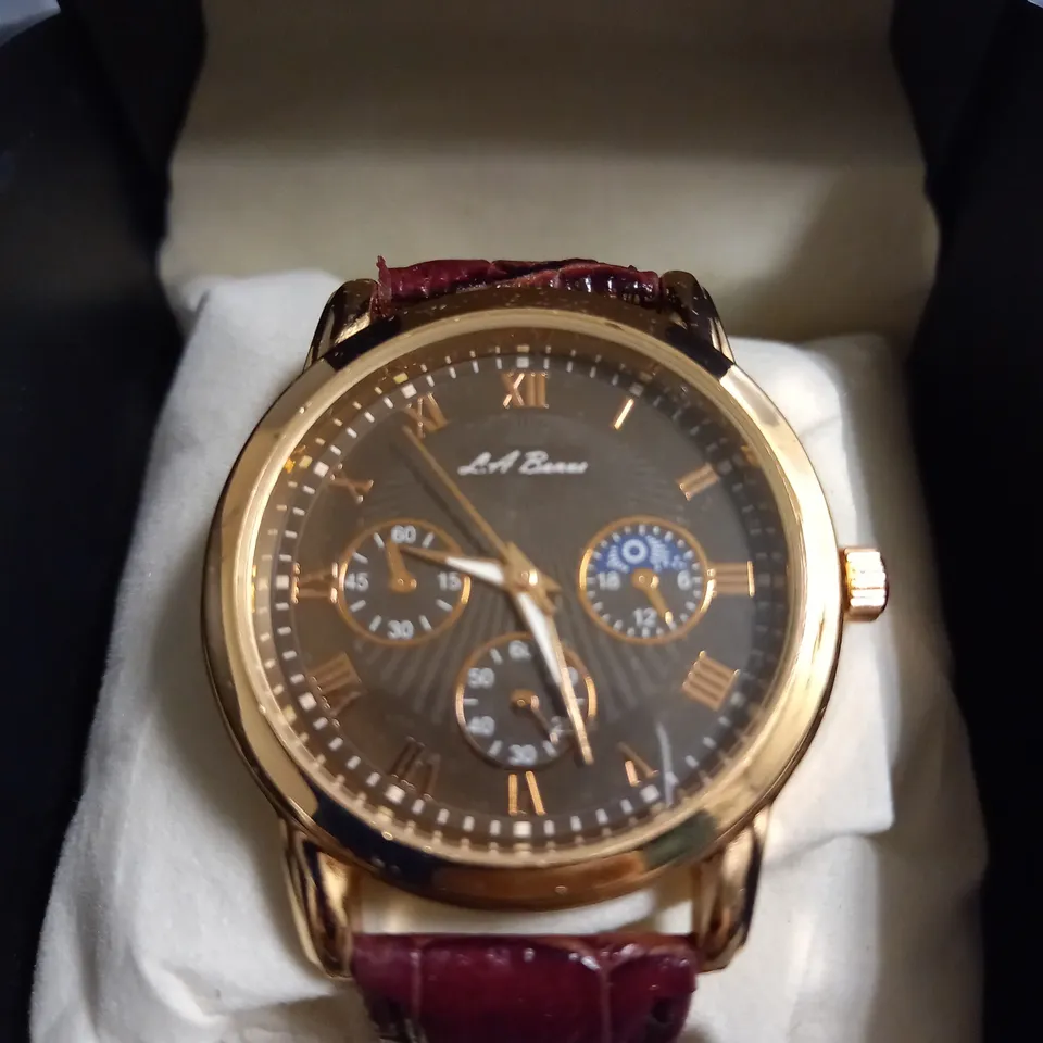 MENS LA BANUS WATCH – QUARTZ MOVEMENT – LEATHER STRAP