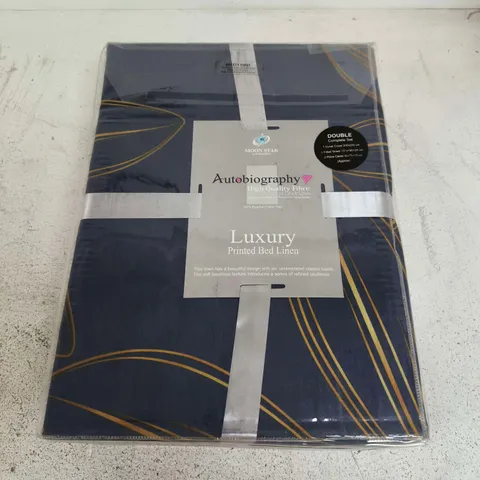 AUTOBIOGRAPHY LUXURY PRINTED BED LINEN DOUBLE SET